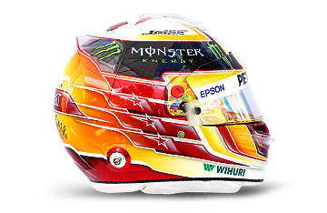 Casque de Lewis Hamilton