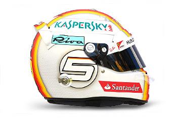 Casque de Sebastian Vettel