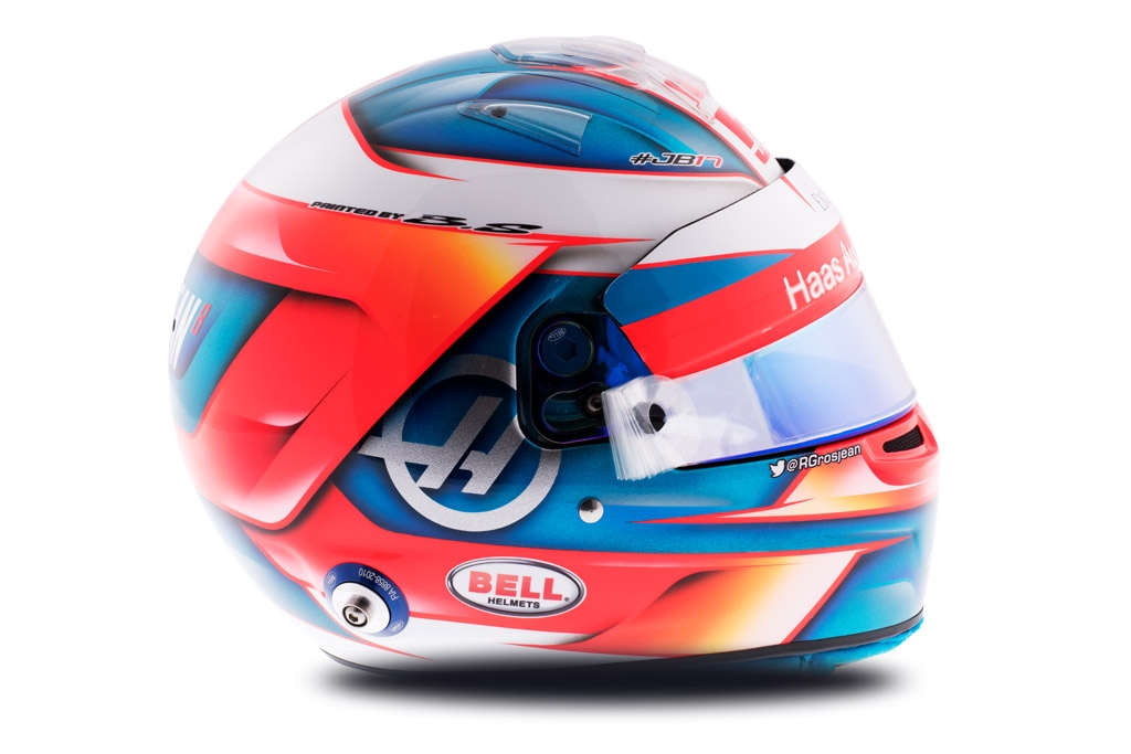 Casque de Romain Grosjean