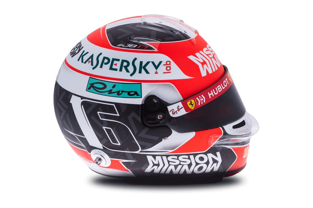 Casque de Charles Leclerc