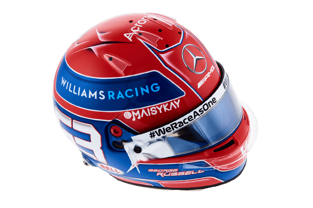 Casque de George Russell