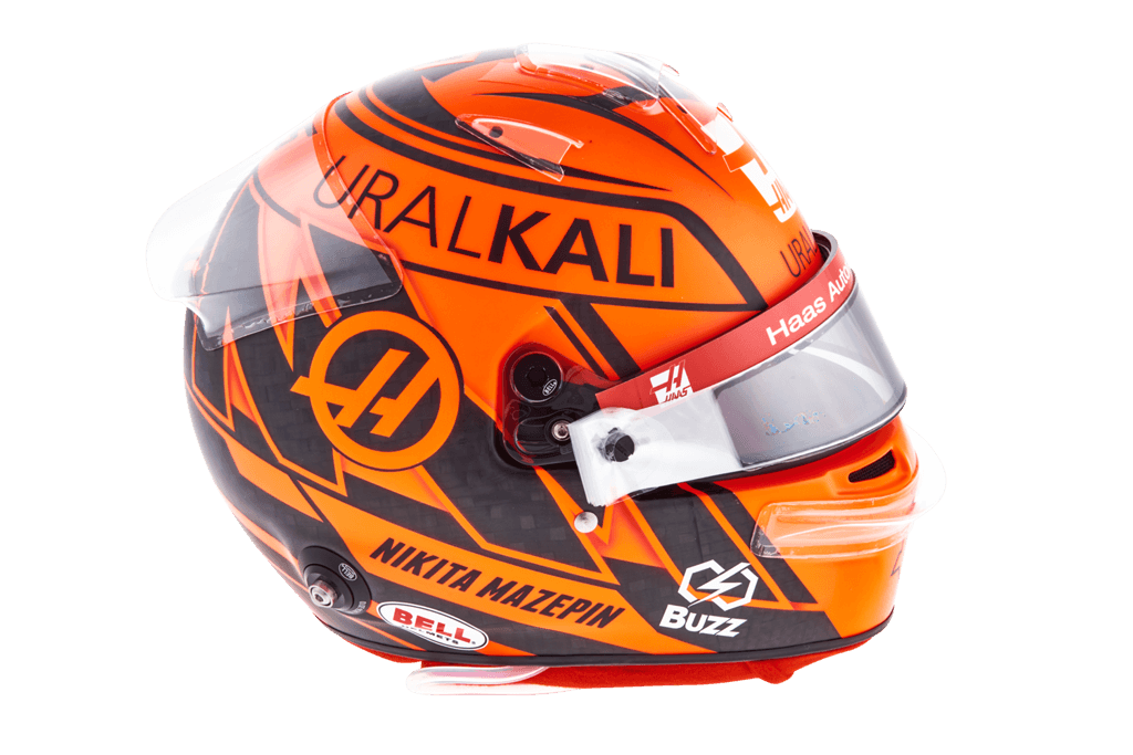 Casque de Nikita Mazepin