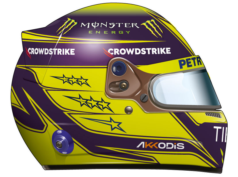 Casque de Lewis Hamilton