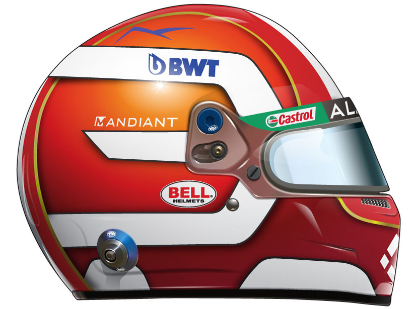 Casque d'Esteban Ocon