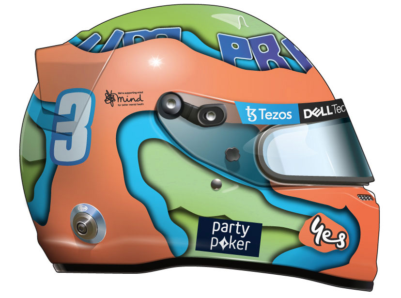 Casque de D. Ricciardo